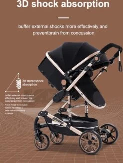 Merkloos Luxe Multi-functionele 3 In 1 Wandelwagen - Babywagen - Kwalitatieve Buggy - Opklapbare Kinderwagen - Licht En Flexibel -Bekend Babyproducten Winkel 910x1200 5