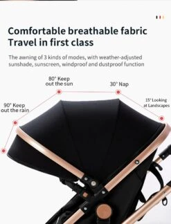 Luxe Kinderwagen 3 In 1 - Wandelwagen - Kinderwagen 3-in-1 Incl Autostoel - Kinderwagen Maxi Cosi – Buggy 3 In 1 - Newborn - Grijs -Bekend Babyproducten Winkel 914x1200 9