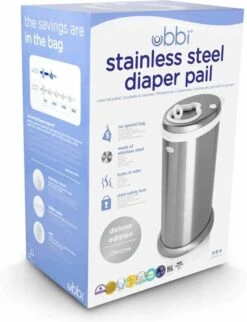 Ubbi® Ubbi Luieremmer - Zilver - Metaal - Geurloos - Geen Navulcassettes Nodig -Bekend Babyproducten Winkel 921x1200 12