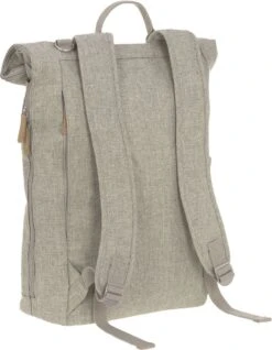 LÄSSIG Luiertas Rolltop Backpack Rugzak Incl Verschoningsmatje Choco Mélange Limited Edition -Bekend Babyproducten Winkel 933x1200 2