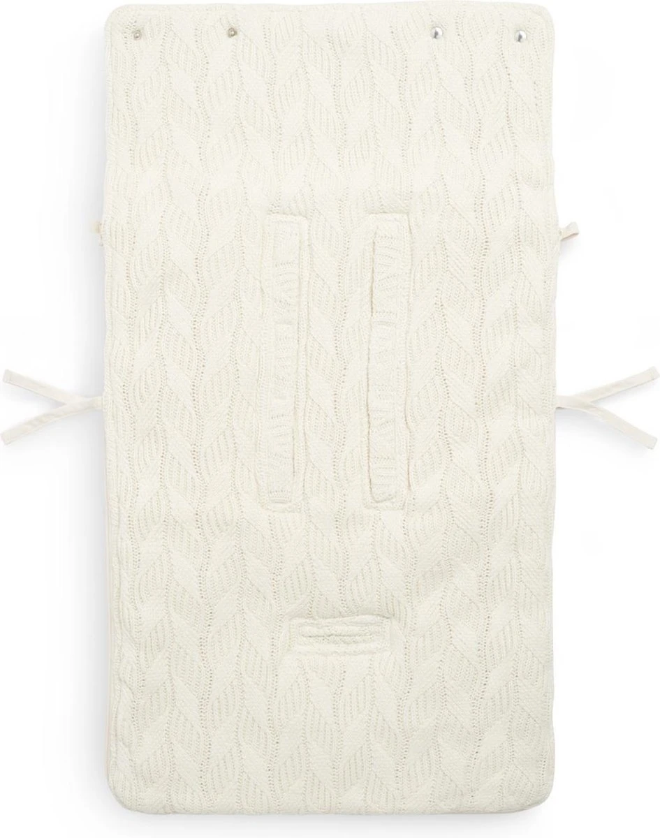 Jollein Voetenzak Voor Autostoel & Kinderwagen - Spring Knit - Ivory 8 Jollein Voetenzak Voor Autostoel & Kinderwagen - Spring Knit - Ivory - Afbeelding 6