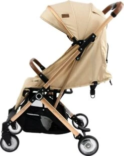 Ding Vivo Wandelwagen - Beige/Rose - Inklapbare Buggy - Inclusief Boodschappenmandje En Zonnekap -Bekend Babyproducten Winkel 956x1200 3
