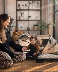 Deryan Baby Luxe Campingbedje – Inclusief Zelfopblaasbare Matras - Cream -Bekend Babyproducten Winkel 959x1200 5