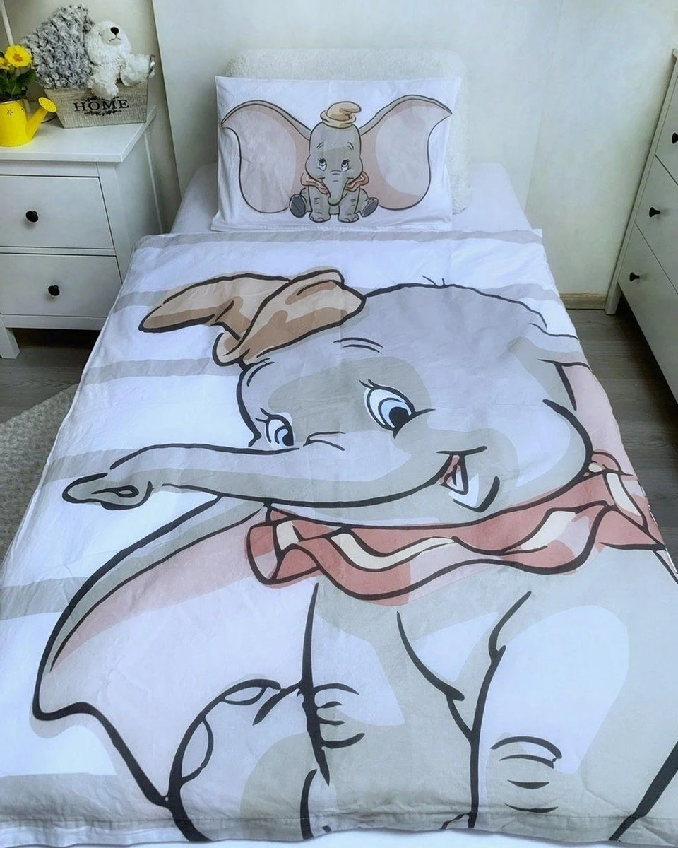 Disney Dumbo Little One BABY Dekbedovertrek - 100x135 Cm - Multi - Copy 4 Disney Dumbo Little One BABY Dekbedovertrek - 100x135 Cm - Multi - Copy - Afbeelding 2