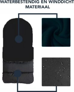 Achaté Voetenzak - Voor Kinderwagen Of Stoeltje – Baby Slaapzak - Autostoel - Zwart -Bekend Babyproducten Winkel 966x1200 3