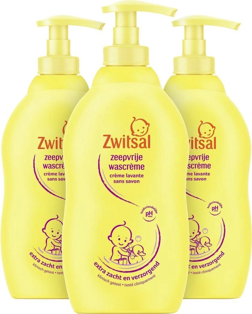 Zwitsal Baby Zeepvrije Wascrème - 3 X 400 Ml - Voordeelverpakking 13 Zwitsal Baby Zeepvrije Wascrème - 3 X 400 Ml - Voordeelverpakking - Afbeelding 11