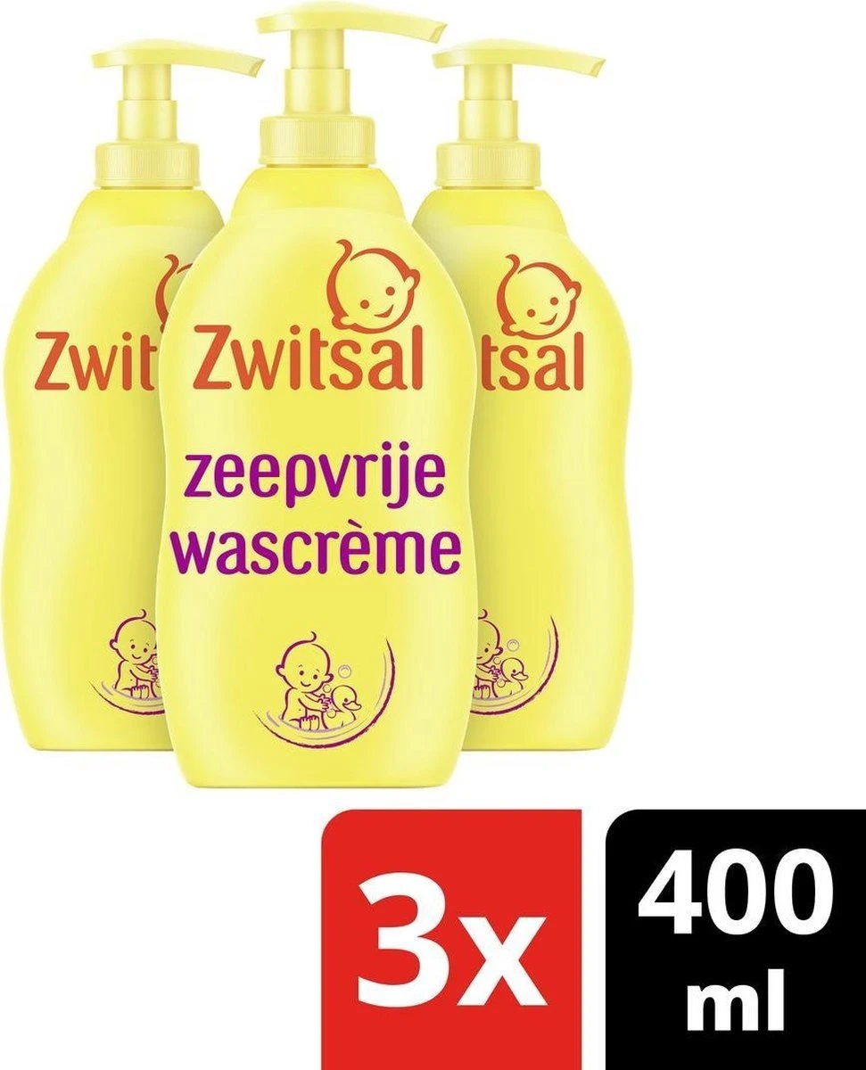 Zwitsal Baby Zeepvrije Wascrème - 3 X 400 Ml - Voordeelverpakking 12 Zwitsal Baby Zeepvrije Wascrème - 3 X 400 Ml - Voordeelverpakking - Afbeelding 10