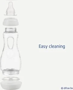 Difrax Handgreep Babyfles 240 Ml Natural - Anti-Colic - Raspberry/|Roze -Bekend Babyproducten Winkel 979x1200