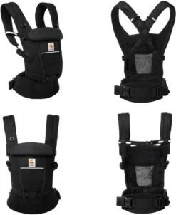 Ergobaby Draagzak Adapt - Soft Flex Mesh - Onyx Black -Bekend Babyproducten Winkel 981x1200 3