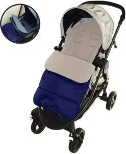 Achaté Voetenzak - Voor Kinderwagen Of Stoeltje – Baby Slaapzak - Autostoel - Donkerblauw
