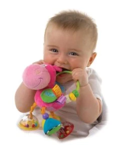 Playgro Clip Clop Rammelaar - Roze - Activiteitenspeeltje - Kraamkado -Bekend Babyproducten Winkel 982x1200